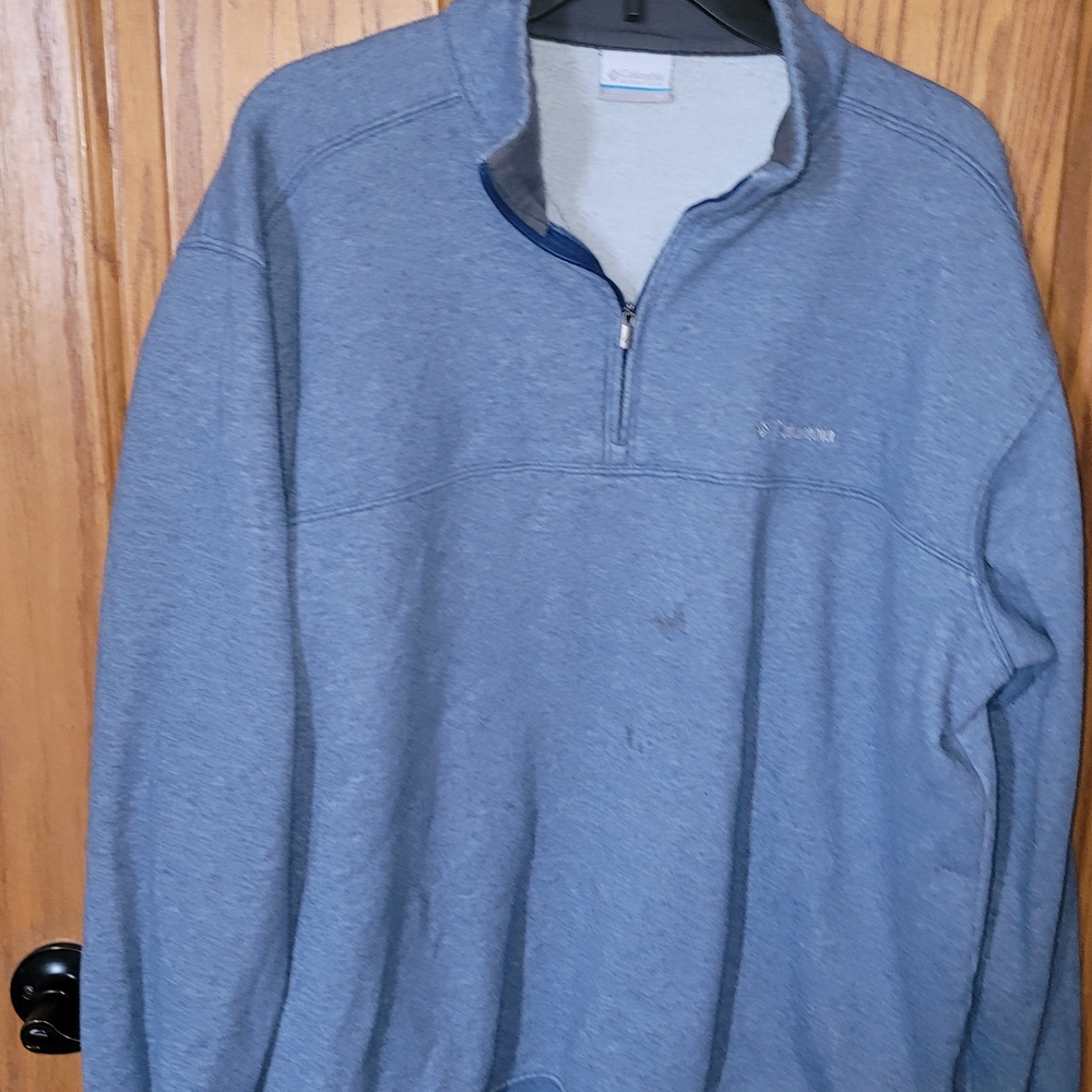 Columbia Men's Zip-Up Sweater in Blue
